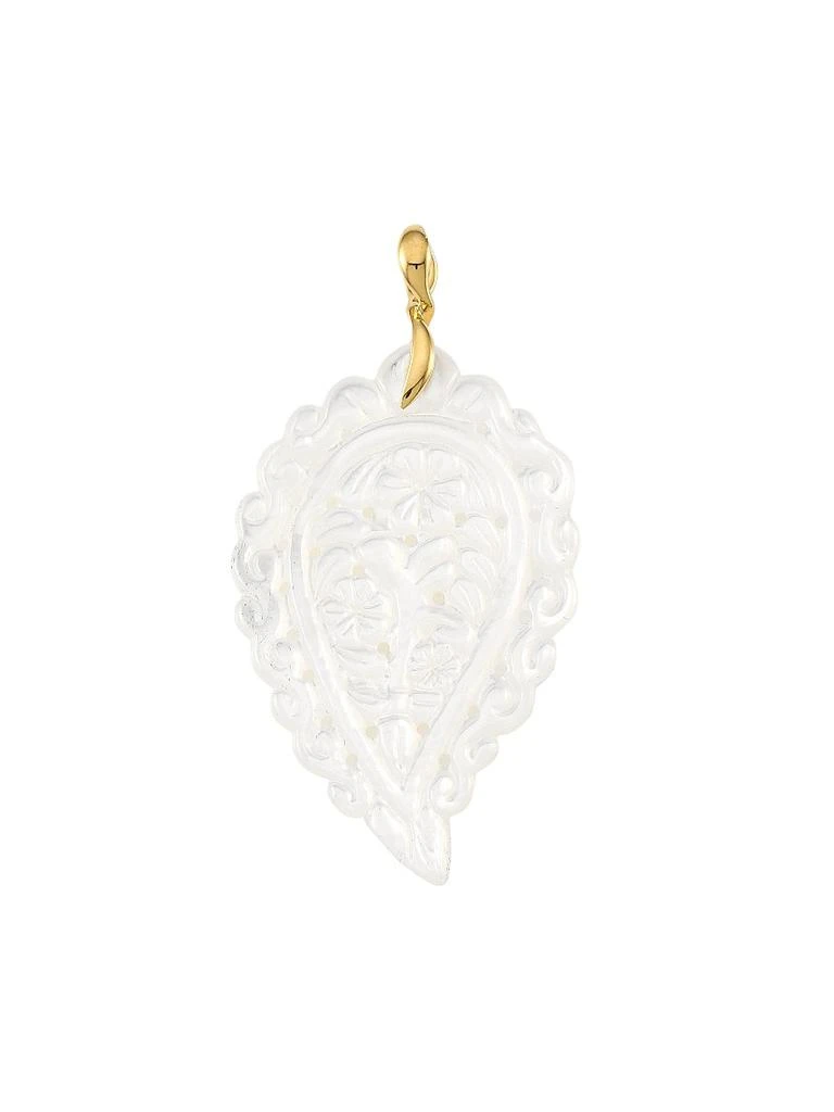 Tamara Comolli India 18K Yellow Gold
White Mother-Of-Pearl Large Leaf Pendant