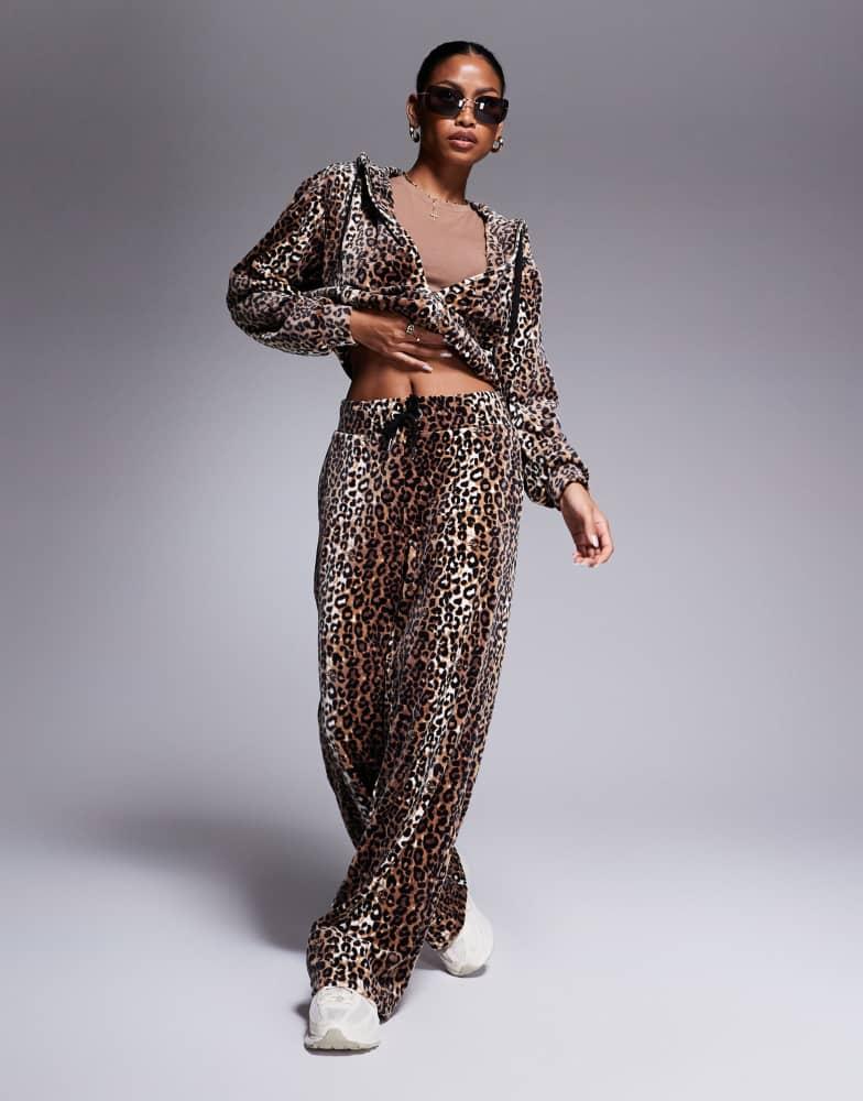 Shop Juicy Couture velour wide leg joggers exclusive to ASOS