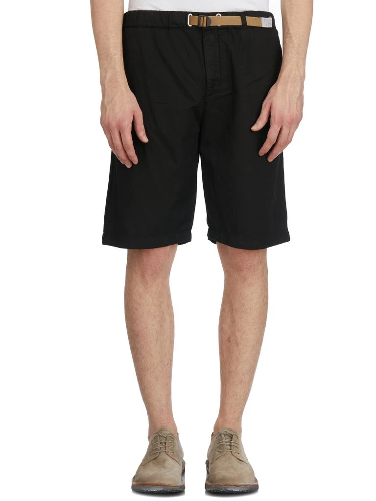 WHITE SAND COTTON AND LINEN BERMUDA SHORTS 1