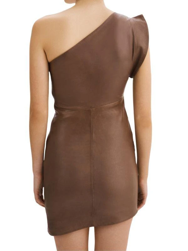 LaMarque One Shoulder Leather Mini Dress 2