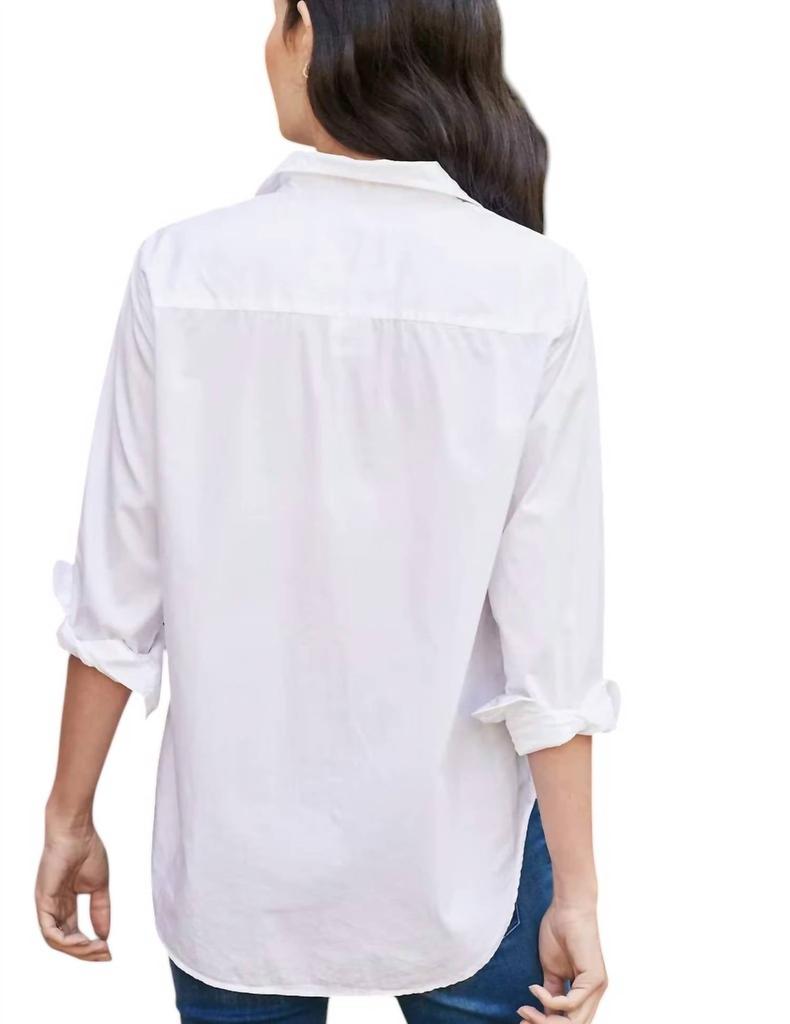 Frank & Eileen Frank Button Up Shirt In White Superfine