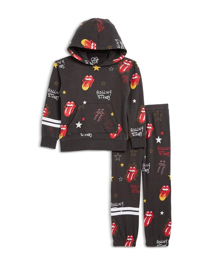 Chaser Boys' Rolling Stones Print Fleece Lounge Pants - Little Kid, Big Kid 3