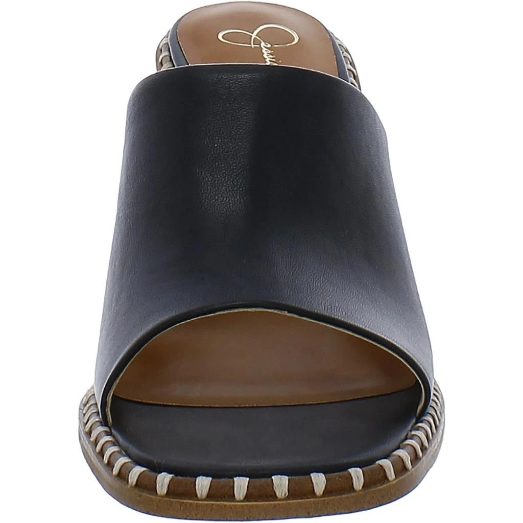 Jessica Simpson Lendrila Womens Leather Slip-On Heels 2