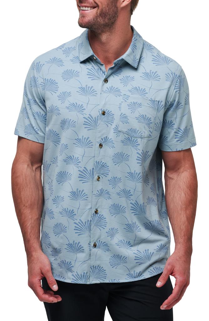 Travis Mathew Rum Ration Stretch Short Sleeve Button-Up Shirt