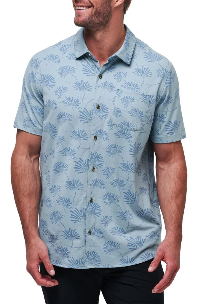 Travis Mathew Rum Ration Stretch Short Sleeve Button-Up Shirt 1