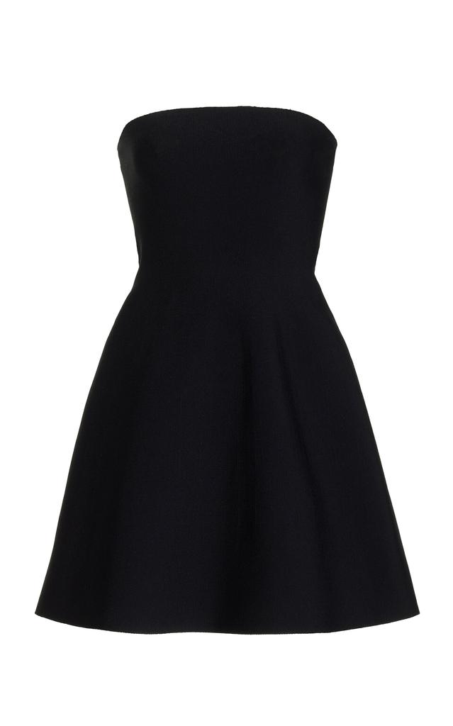 Brandon Maxwell Brandon Maxwell - The Crosbie Strapless Knit Mini Dress - Black - M - Moda Operandi