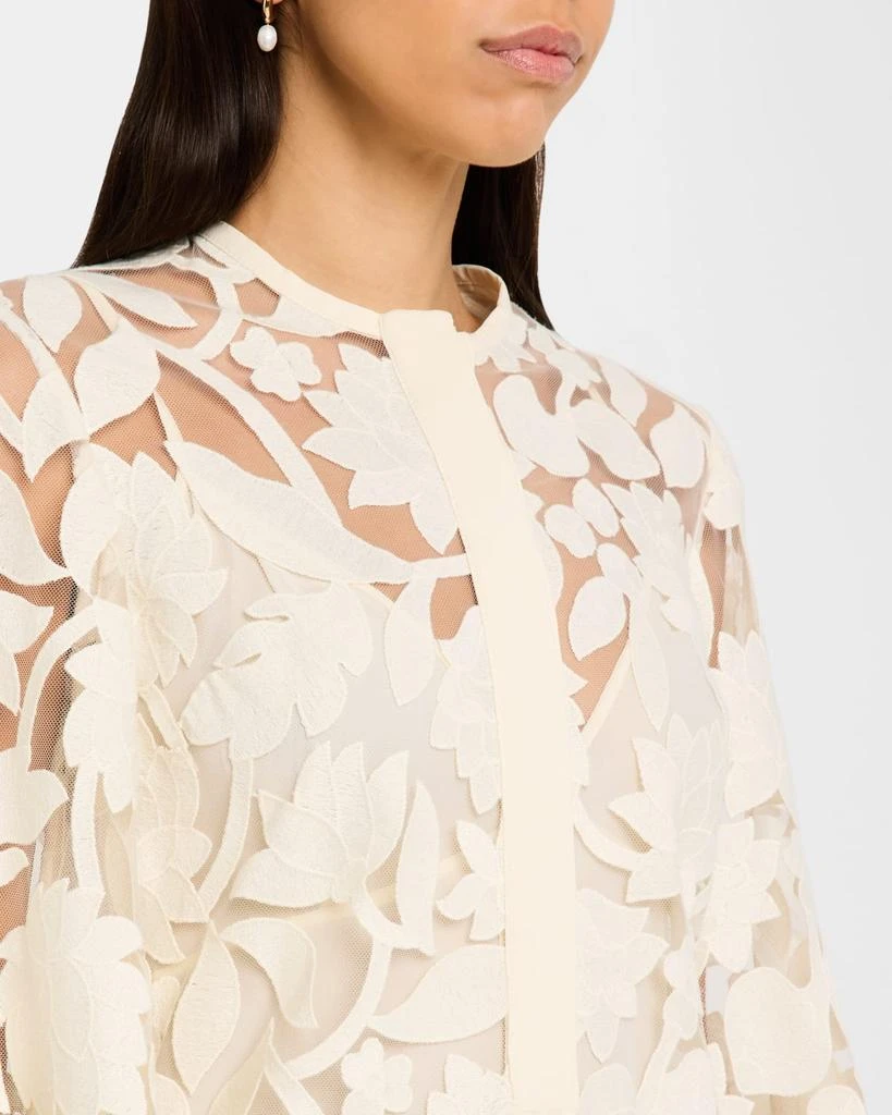 Floral Embroidered Tulle Flare-Sleeve Mini Dress  On Sale Now with Up to  60% Off | Discover Exclusive Deals & Savings at BeyondStyle  Authentic Elie  Saab women's clothing|women|dresses|Women with Limited-Time Discounts,