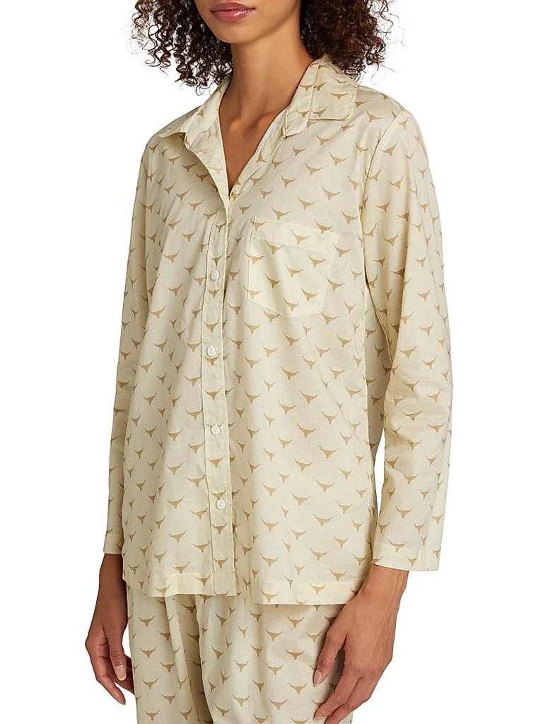 Pour Les Femmes Long Horn Cotton Pajamas 6