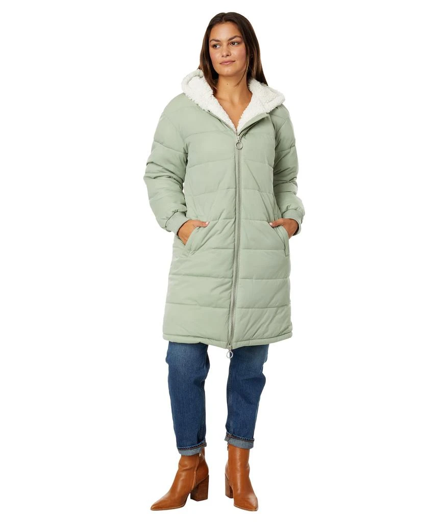 Avec Les Filles Sherpa Lined Maxi Puffer Coat 4