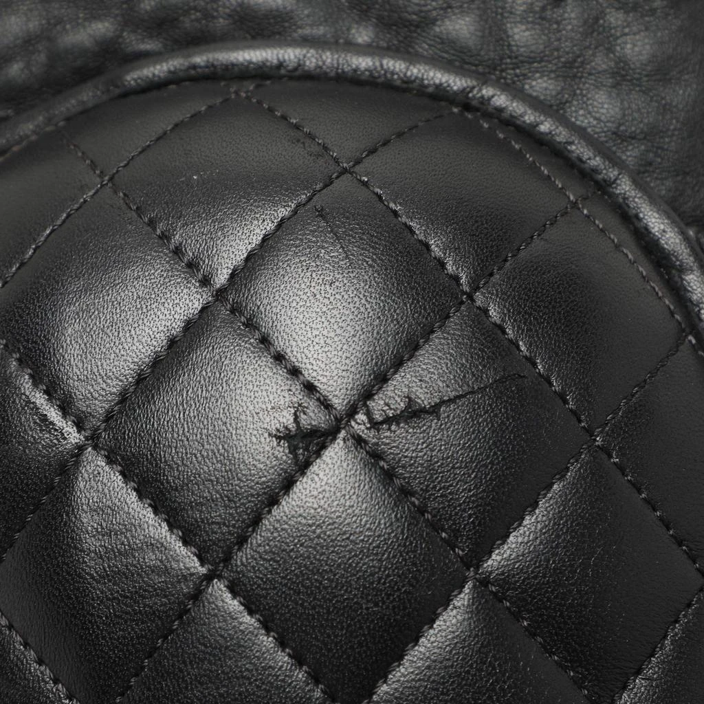 Chanel Chanel Black Quilted Leather Knee Length Boots Size 40 8