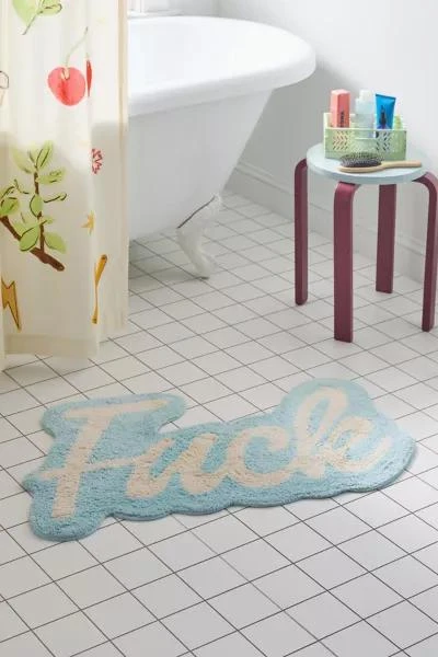 Urban Outfitters F*** Tufted Bath Mat 1
