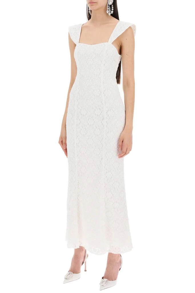 ROTATE Birger Christensen ROTATE Lace Wide Strap Midi Dress 2