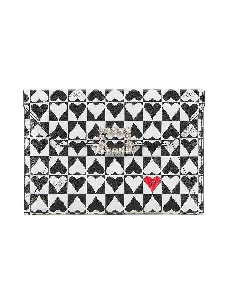 Roger Vivier Très Vivier Mini Heart-Printed Wallet