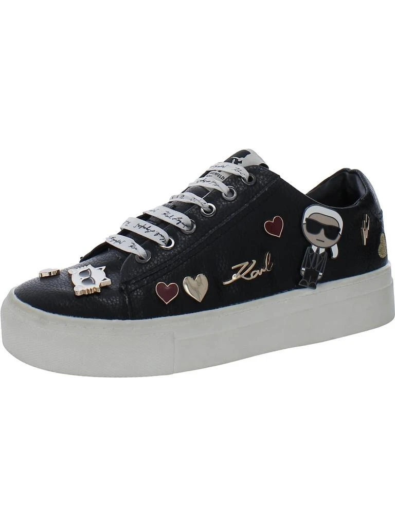 Karl Lagerfeld Paris Cate Pins Womens Leather Lifestyle Casual And Fashion Sneakers 1