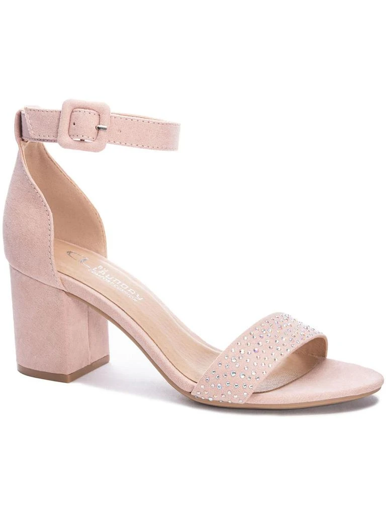CL By Laundry Jolly Womens Faux Suede Ankle Strap Block Heels 4