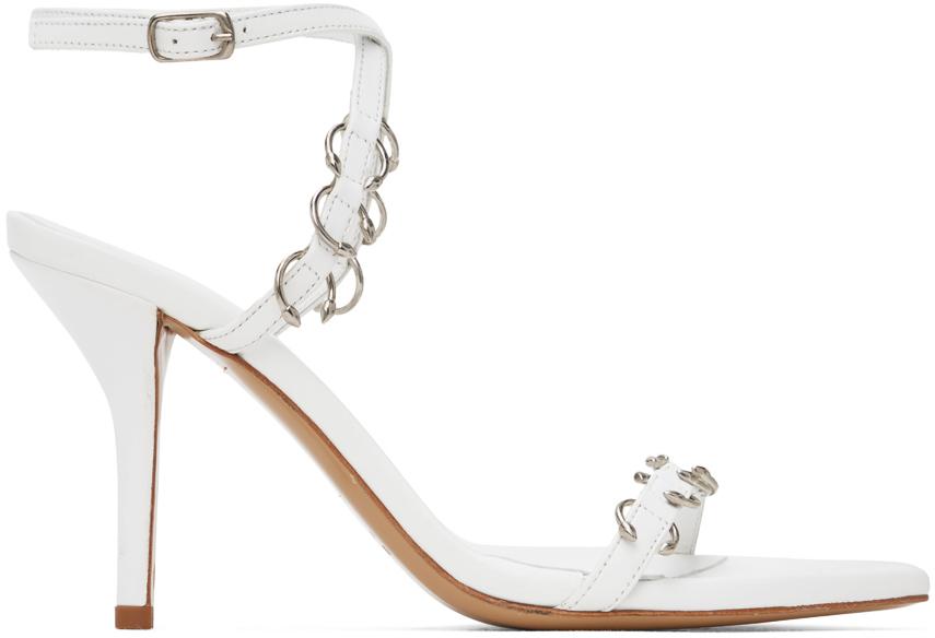 Miaou White GIABORGHINI Edition Reno Heeled Sandals