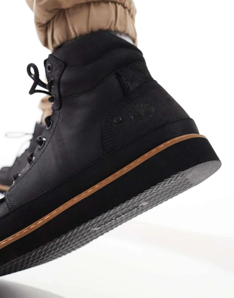Timberland Timberland Newmarket mid lace up boot in black 4