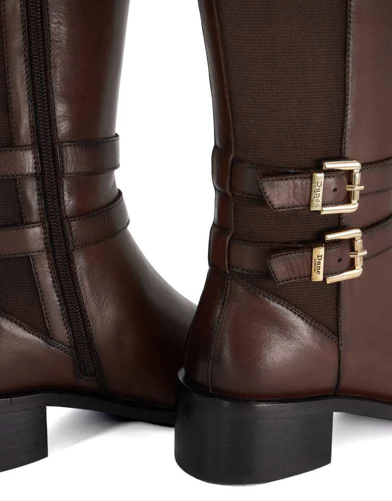 DUNE London Dune London Tatter boots in brown 3