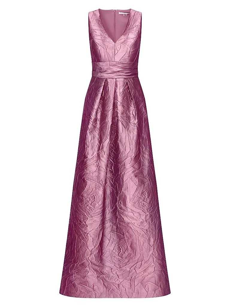 Kay Unger Mariah Jacquard Textured Gown 1