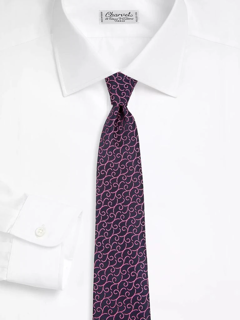 Charvet Neat New Paisley Vine Silk Tie 2