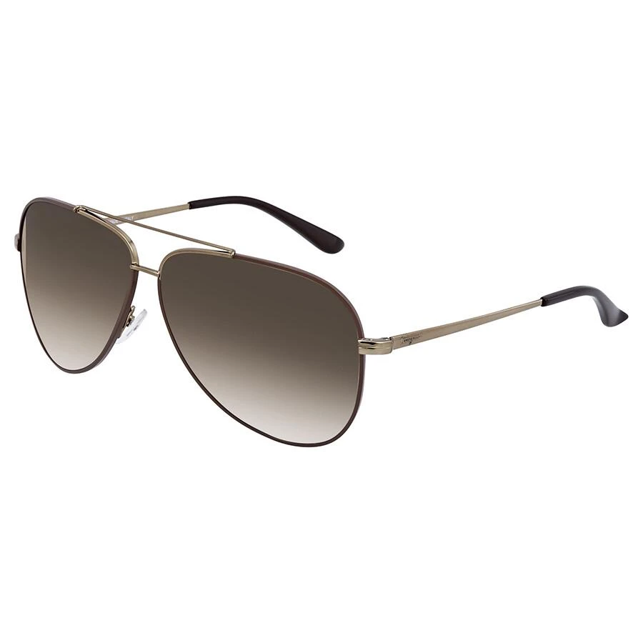 Salvatore Ferragamo Salvatore Ferragamo Brown Pilot Unisex Sunglasses SF131S 211 60 2