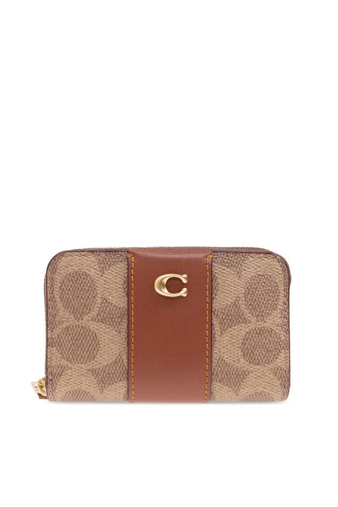 Coach Coach Logo Plaque Zip-Around Wallet 1