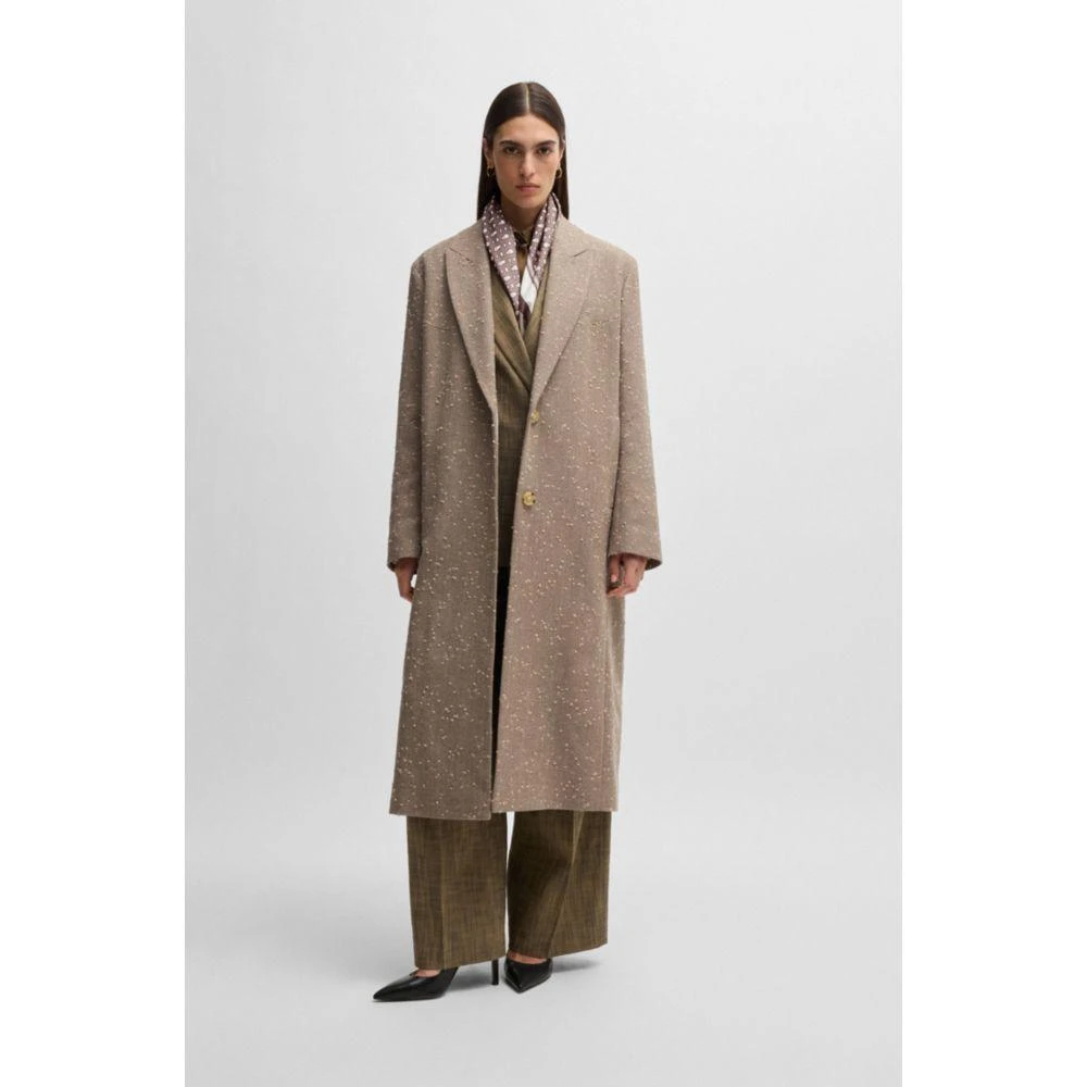 Hugo Boss Italian-made scarf in printed silk twill 2