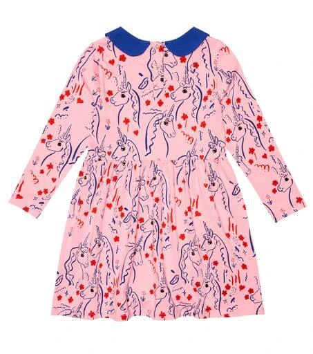 Mini Rodini Unicorn printed cotton-blend dress 4