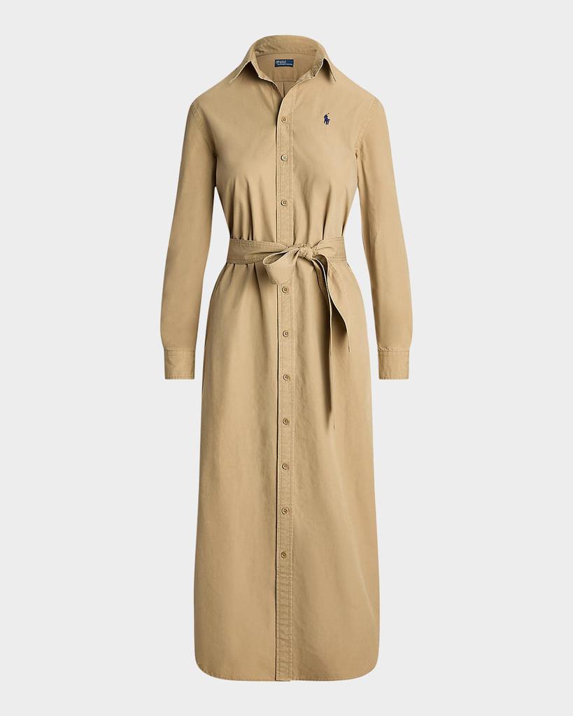 Ralph Lauren Belted Cotton Midi Shirtdress