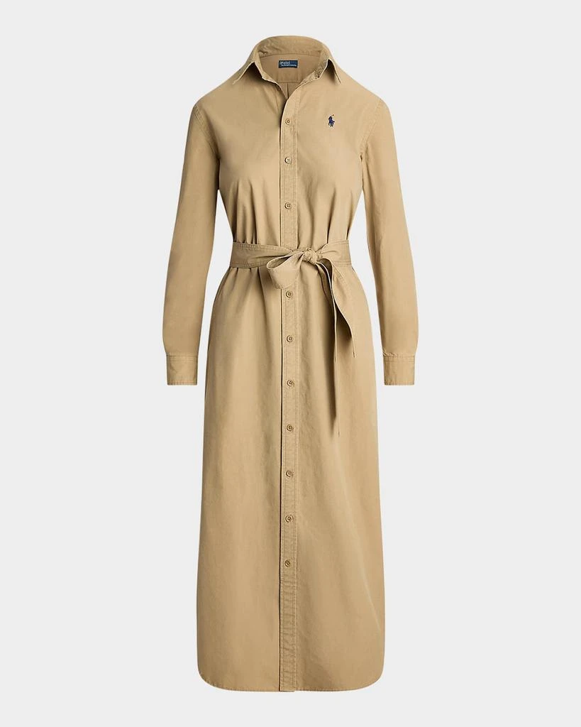 Ralph Lauren Belted Cotton Midi Shirtdress 1