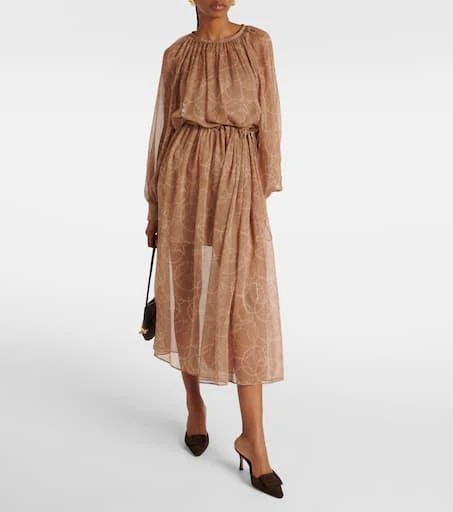 max mara silk dress sale Max Mara | Woman - Washed silk canvas dress - Ultramarine