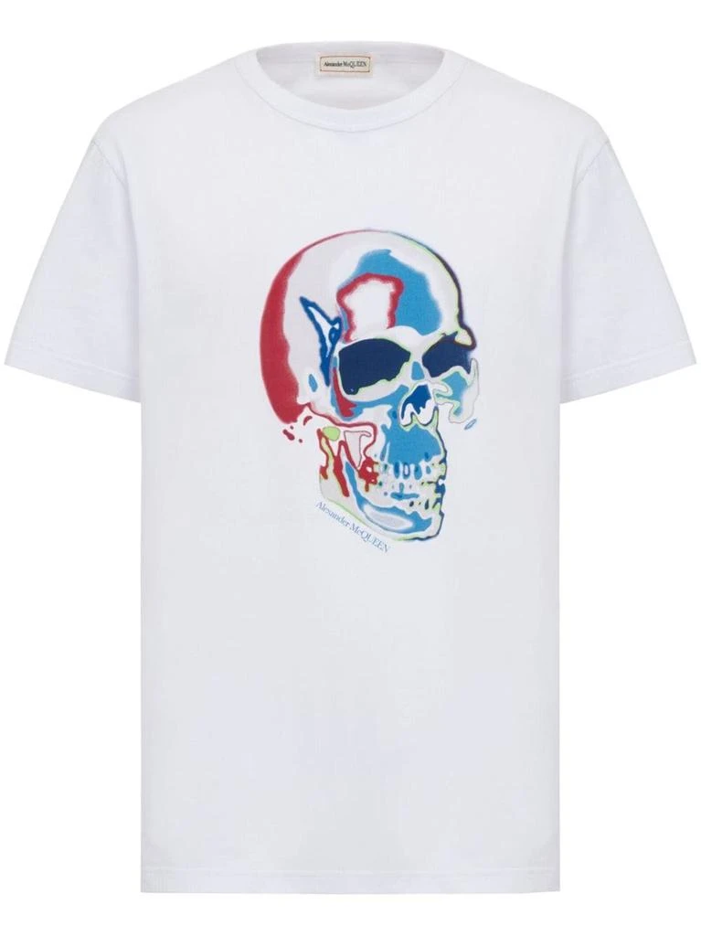 Alexander Mcqueen Alexander McQueen `Solarized Skull` Print T-Shirt 1