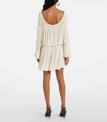 Yves Saint Laurent Ruffled jersey minidress 3