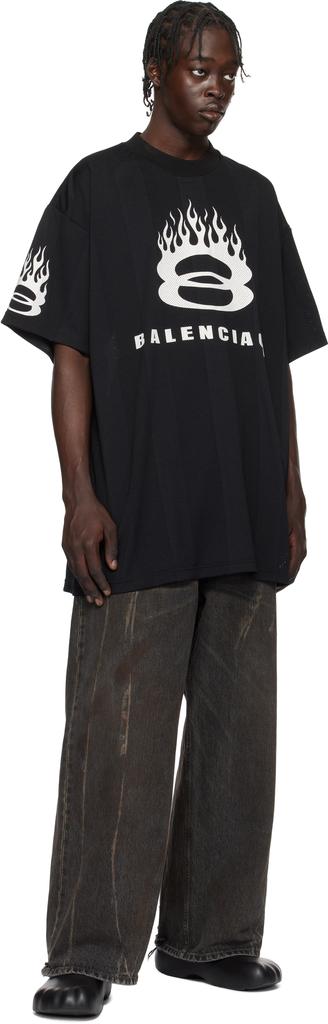 Balenciaga Black Burning Unity T-shirt - T-Shirts - Compare