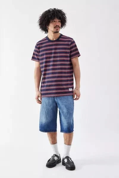 BDG BDG Navy & Red Striped Tee 2