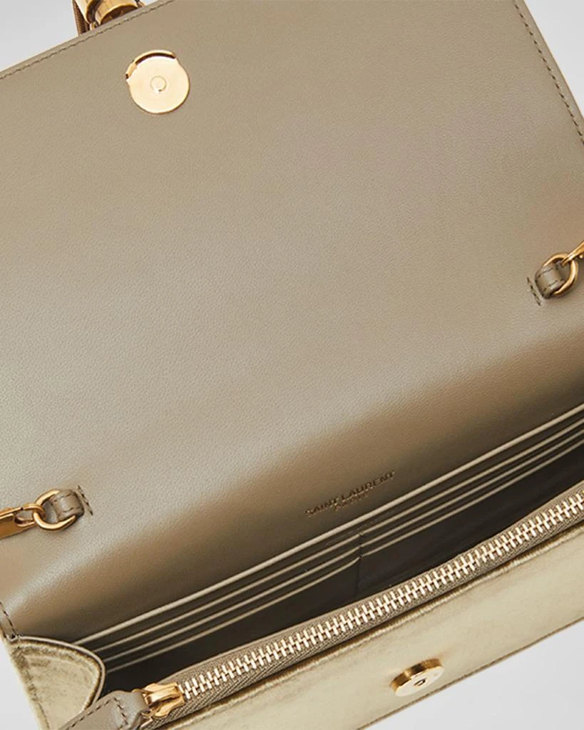 Yves Saint Laurent Kate Medium YSL Wallet on Chain in Velvet 3