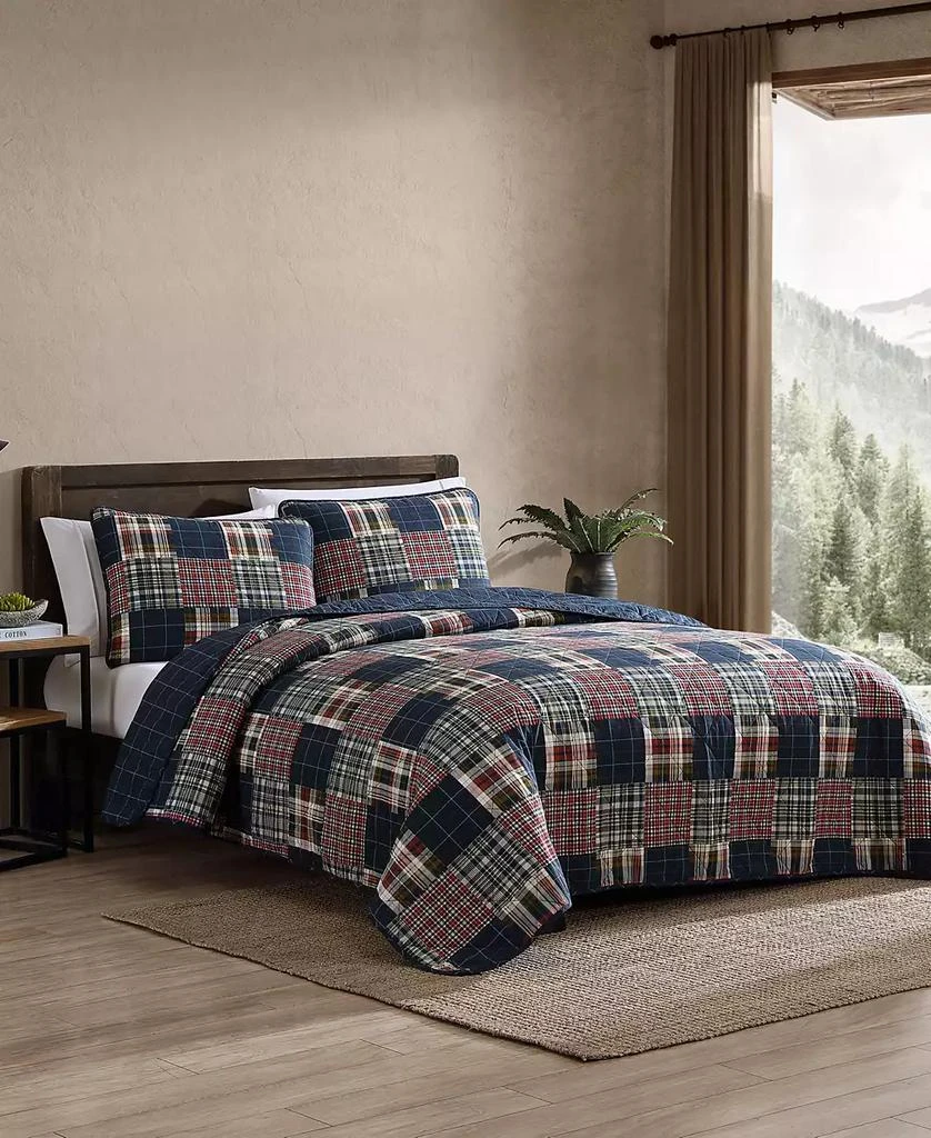 Eddie Bauer Madrona Plaid Reversible 3-Piece Quilt Set 2