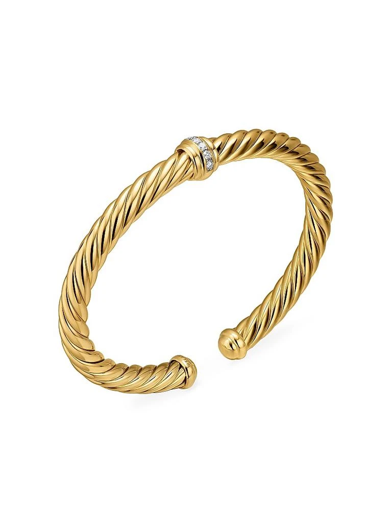David Yurman Cablespira Flex Center Station Bracelet in 18K Yellow Gold 3