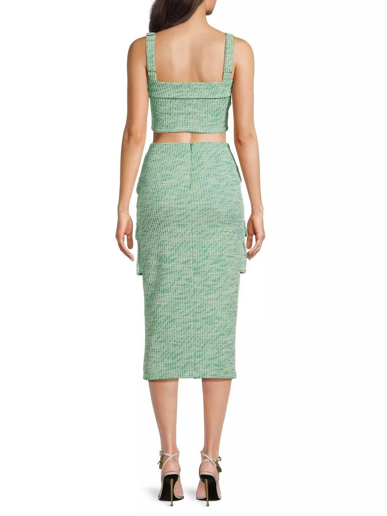 Black Halo Roland 2-Piece Boucle-Knit Top & Skirt Set 5