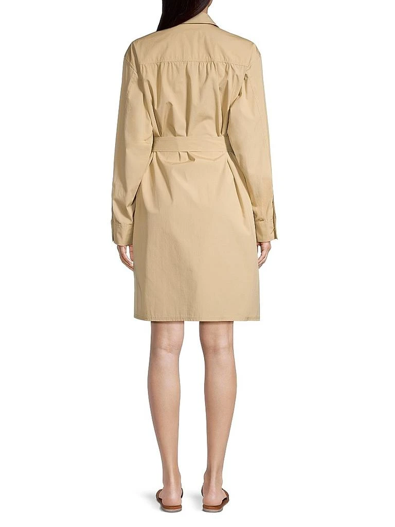 Weekend Max Mara Virgus Cotton Button-Front Mini-Shirtdress 5