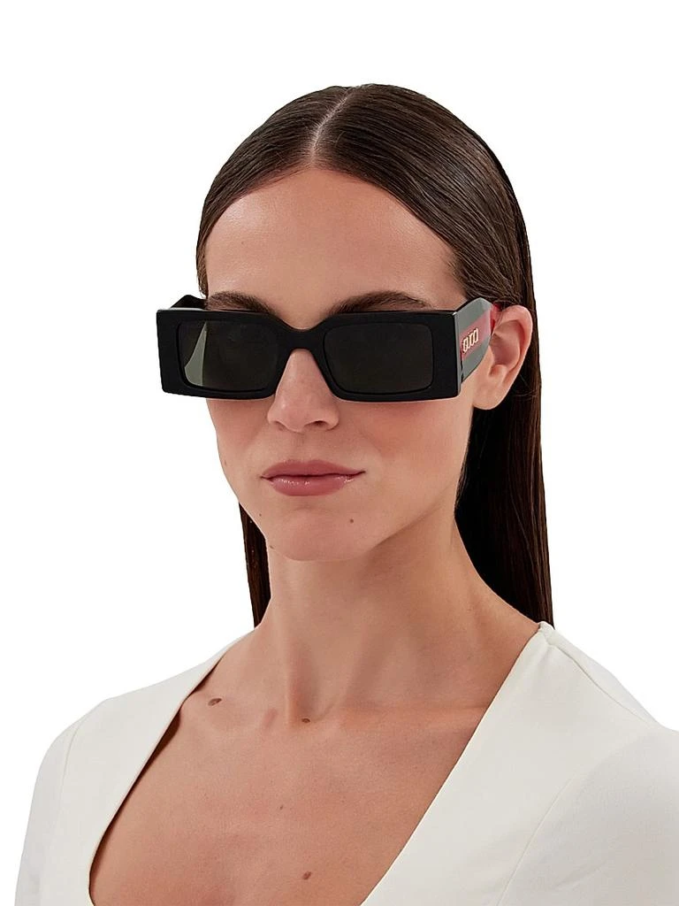 Gucci New Pop Web 52MM Rectangular Sunglasses 2
