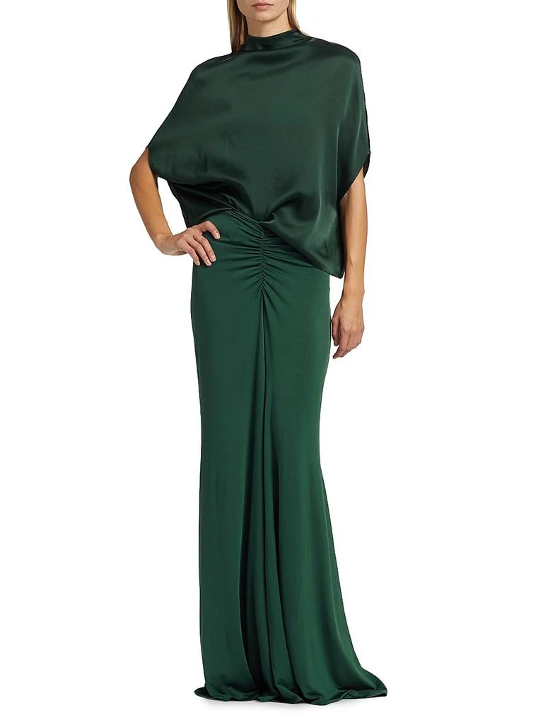 LAPOINTE Ruched Jersey Maxi-Skirt 2