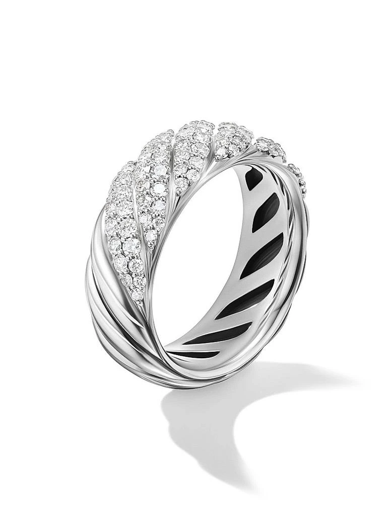 David Yurman Sculpted Cable Band Ring in Sterling Silver 3