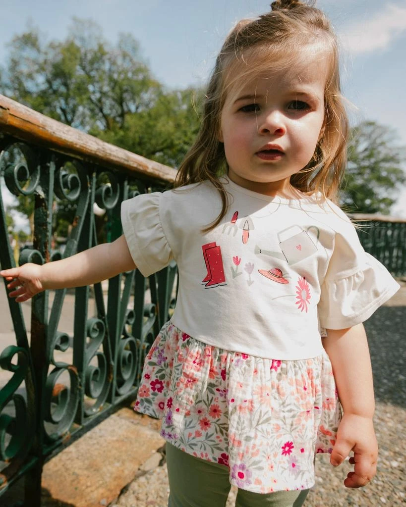 Deux par Deux Organic Cotton Jersey Capri Light Khaki Green 2