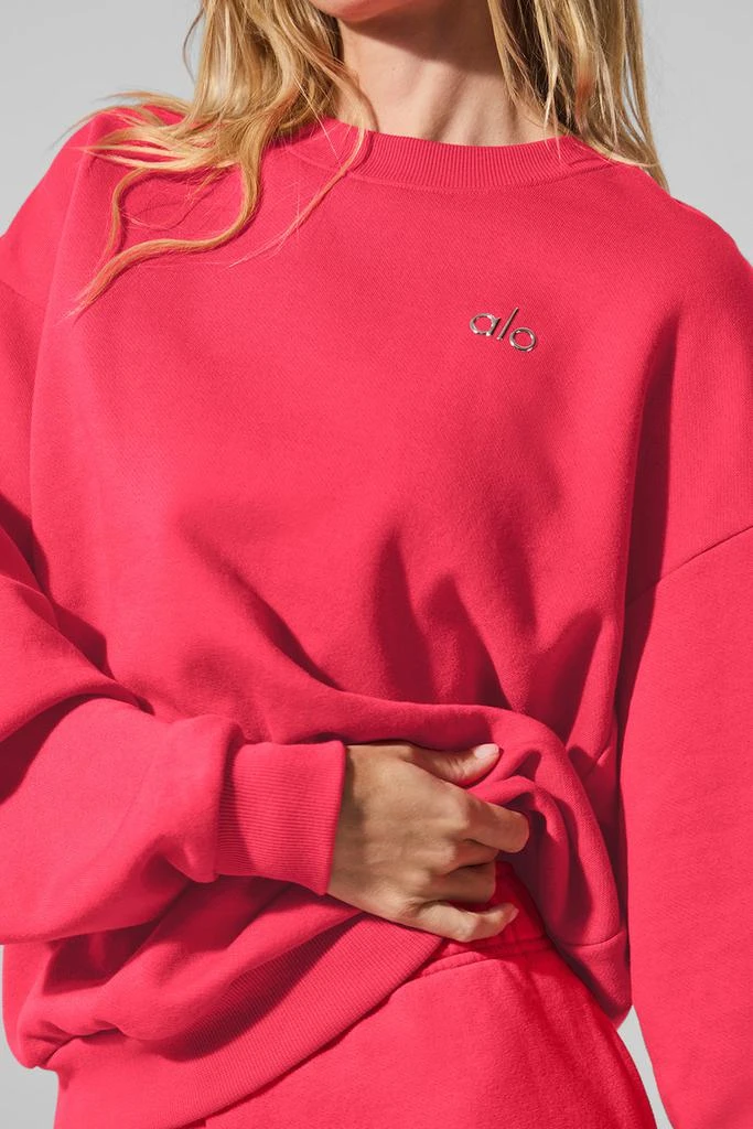 Alo Accolade Crew Neck Pullover - Candy Red 4
