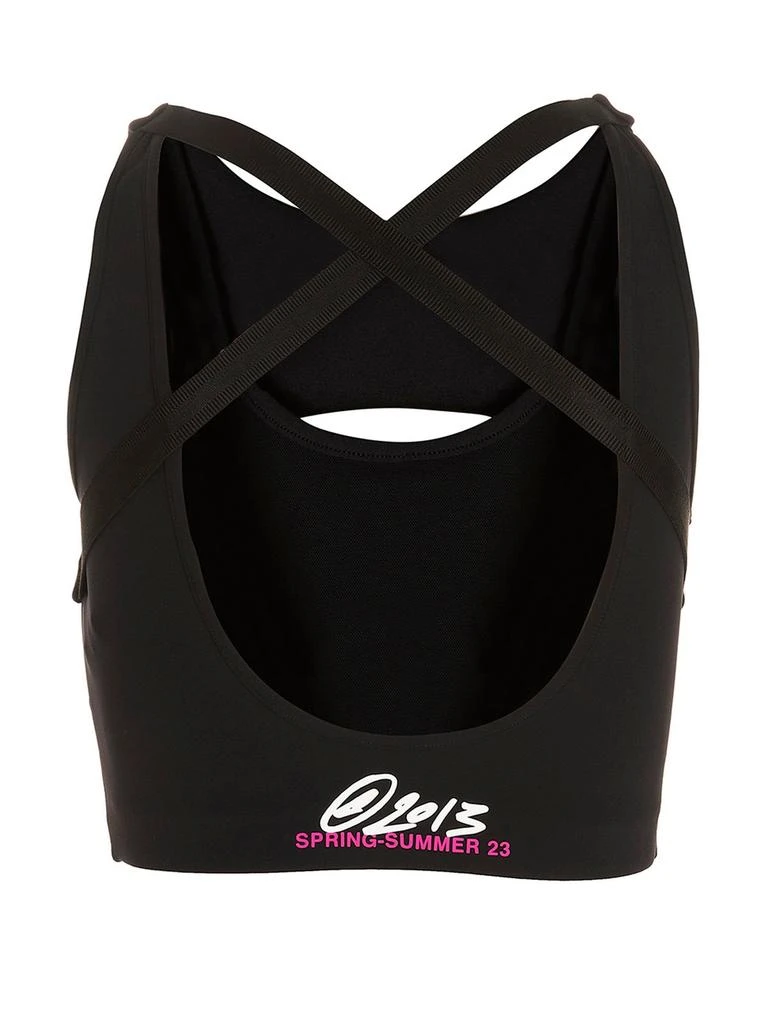 Off-White Off-White For Run Logo Printed Cut-Out Sports Bra 2