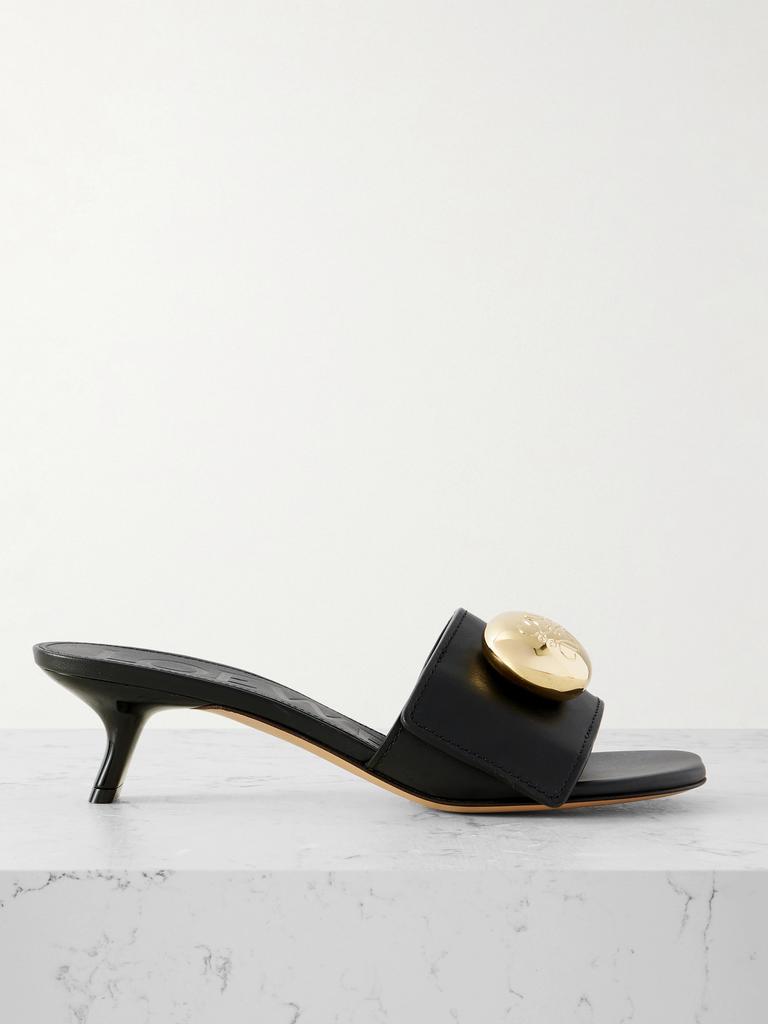 サンダル・ミュール Loewe White Leather Petal Thong Mules Loewe White Leather Petal Thong Mules | italist