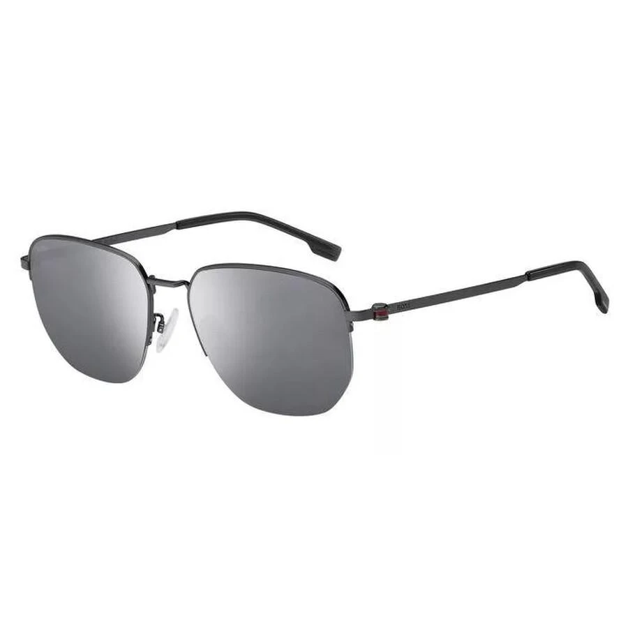 Hugo Boss Silver Mirror Sport Men
s Sunglasses BOSS 1538/F/SK 0R80/T4 57