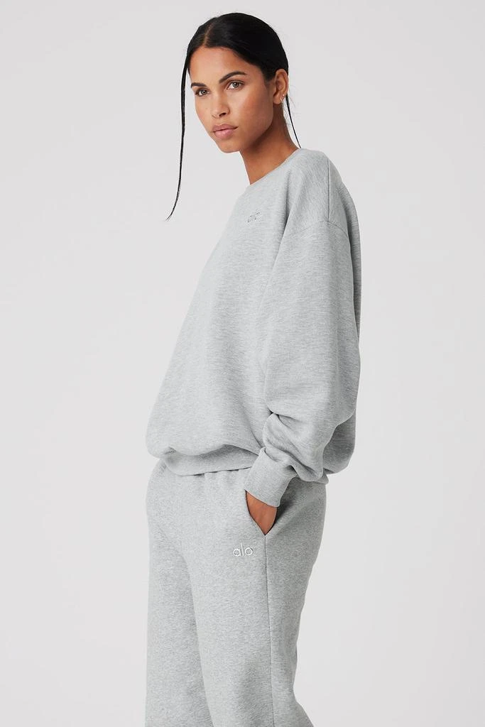 Alo Yoga Accolade Crew Neck Pullover - Athletic Heather Grey 3