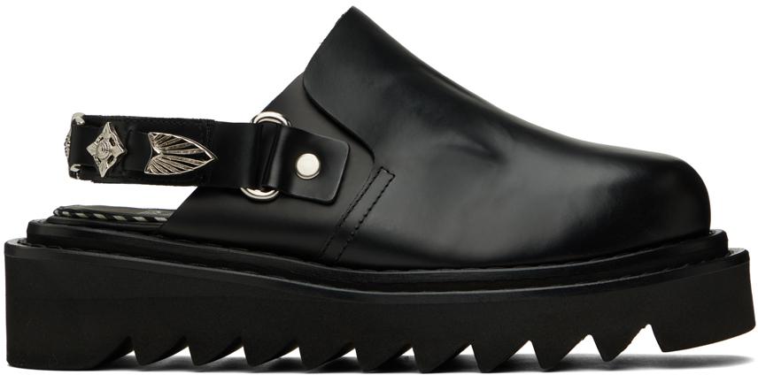 Toga Pulla Black Embellished  Loafers